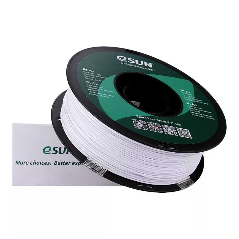 ESUN PLA+ 1.75mm Cold White 1kg 3D Printer Filament