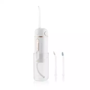 ETA Aqua Care Compact Cordless Oral Irrigator – 165 ml, White, 2 Nozzles, IPX7, USB Rechargeable