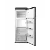 ETA Storio Retro Combi Refrigerator Freezer, 215L Total, 170L Fridge, 45L Freezer, Freestanding, Black, Energy Class E, 38dB