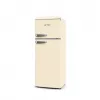ETA Storio Retro ETA253390040EN Freestanding Top Freezer Fridge-Freezer, 215L Total, Beige, Energy Class E, 38dB