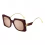 ETRO Women's ETRO0026SLHF Black Acetate Square Sunglasses with Grey Lenses 54/23/140 mm