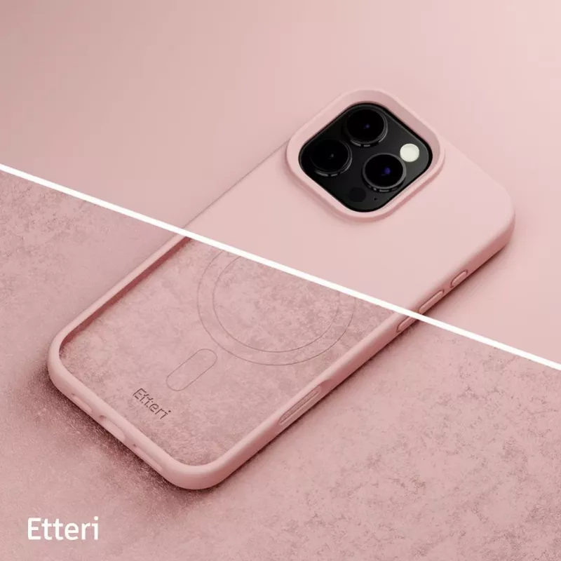ETTERI Silicone Mag Case for iPhone 16 Pro 6.3 inch Light Pink