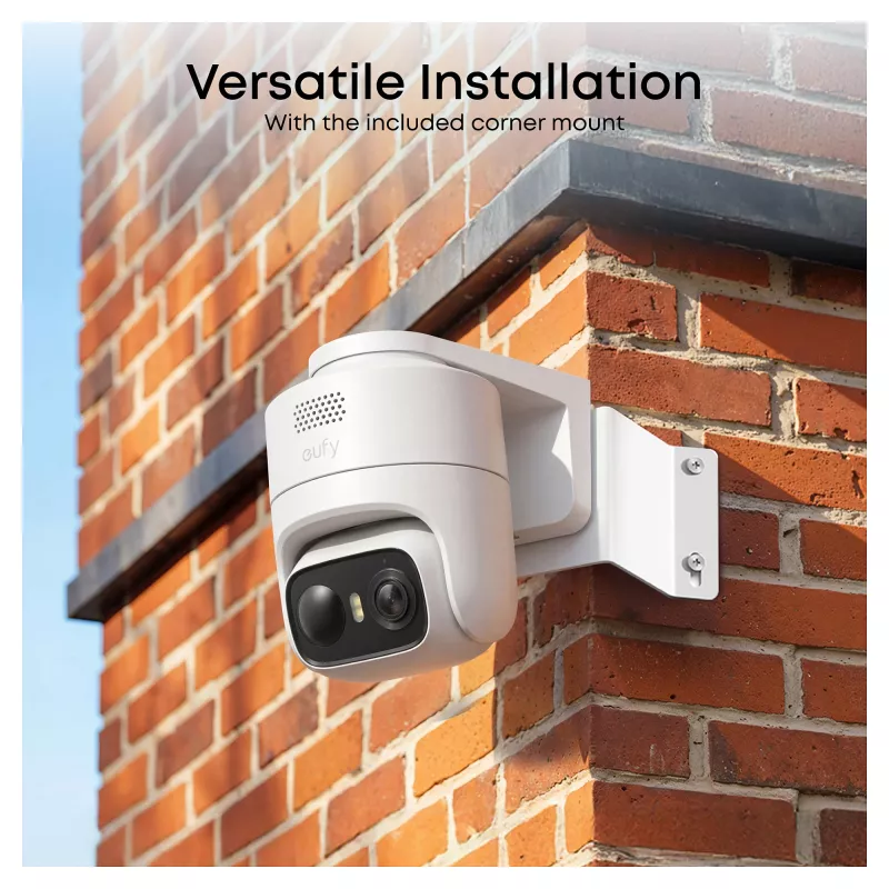 eufy eufyCam C36 solo 4K UHD Wire-Free Solar Security Camera, White