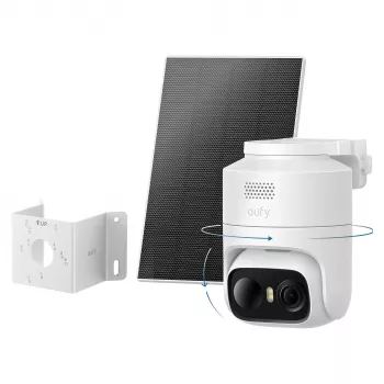 eufy eufyCam C36 solo 4K UHD Wire-Free Solar Security Camera, White