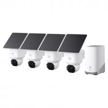 Eufy SoloCam E42 2K Wire-Free Security Camera with 8GB Storage, Color Night Vision, IP65, AI Human Detection, Works with Alexa