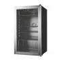 EUHOMY BR001 Beverage Refrigerator 126 Cans 3.2 cu ft Compressor Cooling Black Stainless Steel