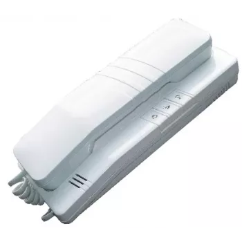 EURA ADA-38A3 4-Wire Analog Intercom Handset for RL-3203H Systems, White
