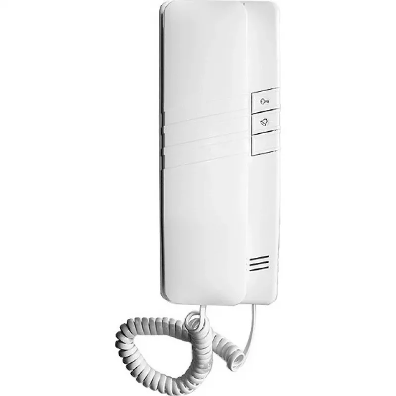 EURA ADA-38A3 4-Wire Analog Intercom Handset for RL-3203H Systems, White