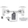 EURA ADA-38A3 4-Wire Analog Intercom Handset for RL-3203H Systems, White