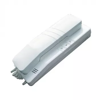 EURA ADA-38A3 4-Wire Analog Intercom Handset for RL-3203H Systems, White