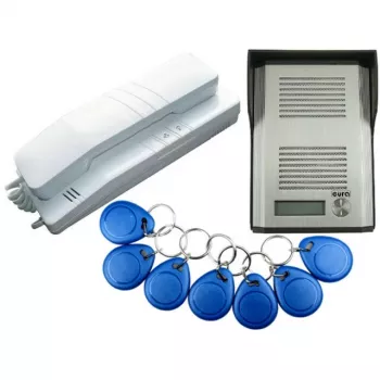 EURA ADP-41A3 Single-Family Audio Intercom System with RFID Reader (RL-3203ID)