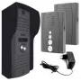 EURA ADP-51A3 DIFESA Audio Door Phone Kit - 1-Family, 2 Handsets, Intercom, Graphite
