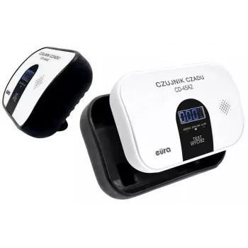 EURA CD-45A2 Freestanding Carbon Monoxide Detector, Battery-Powered, LCD Display