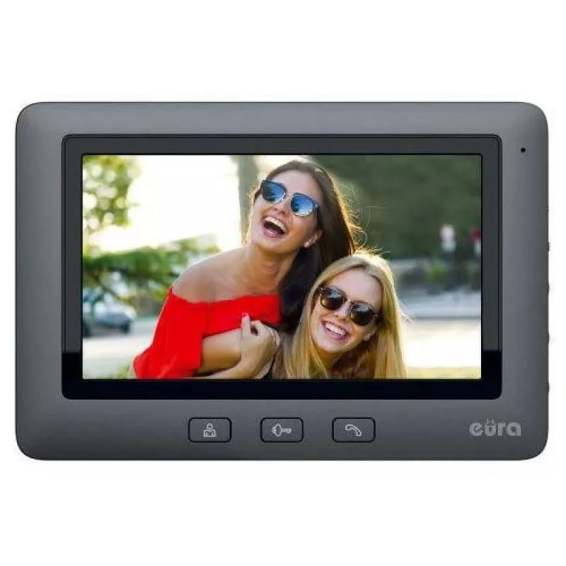 EURA VDP-45A3 ALPHA 7-inch Color Video Intercom System, Black
