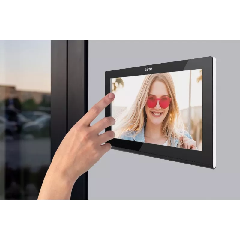 Eura VDP-99C5 Video Door Phone, 7 inch TFT LCD, WiFi, RFID, Tuya Smart, Black