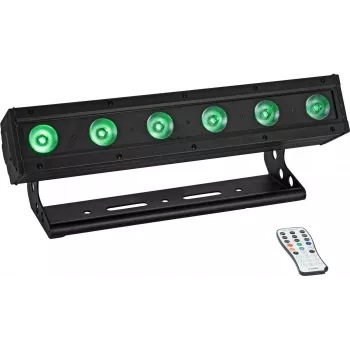 EUROLITE AKKU IP BAR-6 Entry QCL QuickDMX IP65 LED Light Bar RGBW Battery-Powered