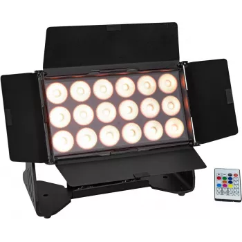 EUROLITE AKKU Multiflood IP 18x10W RGBW Wash CRMX IP65 LED Stage Floodlight