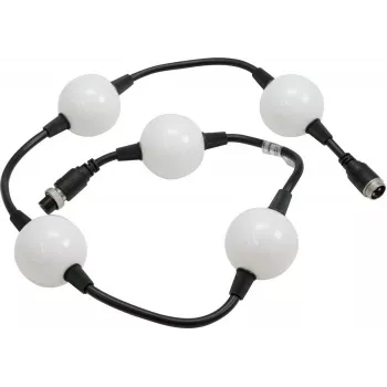 EUROLITE LED Pixel Ball 360° 1m MK2 – Flexible RGB Pixel Strand, 5 Segments, 24V DC