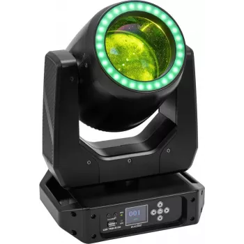 EUROLITE LED TMH-B120 Hypno Moving Head Beam 120W COB 2° Beam Angle RGB Ring