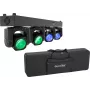 EUROLITE LED TMH Bar B240 Moving-Head Beam Set with Soft Bag – 4x 60W RGBW Stage Lighting