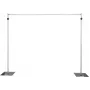 EUROLITE MCS-3148 Mobile Curtain Stand, Telescopic Aluminum, 2.5-4.8m Width, 2.1-3.0m Height, 20kg Load