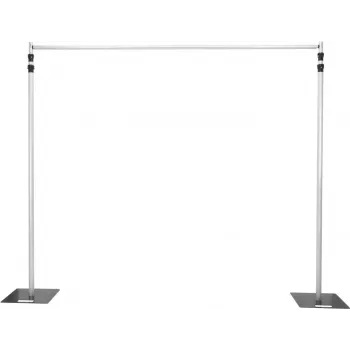 EUROLITE MCS-4248 Mobile Curtain Stand, Telescopic, Black 59007049