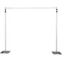 EUROLITE MCS-4248 Mobile Curtain Stand, Telescopic, Black 59007049