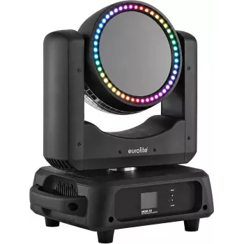 EUROLITE MDM-50 Moving Double Mirror Effect Light with 10-Color and 10-Gobo Wheels, 4-Channel DMX, Sound Active, 230V, 280W 51918900