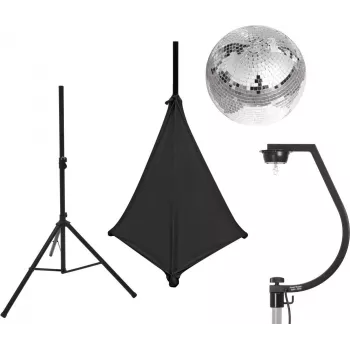 EUROLITE Mirror Ball Set 30 cm with Stand and Black Cover 20000705