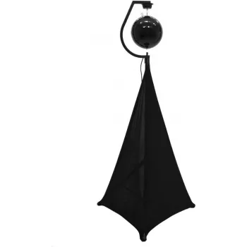 EUROLITE Mirror Ball Set 30cm Black with Tripod Stand and Black Stretch Cover 20000706