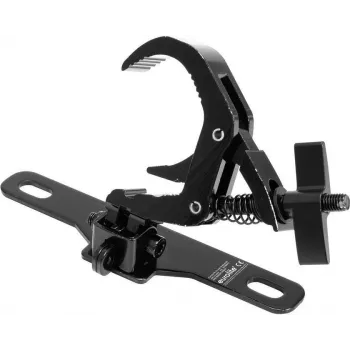 EUROLITE Omega Bracket 60 with Clamp, 30 kg BGV C1 Load Capacity, 45-50 mm Tube, Black