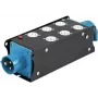 EUROLITE SAB-62X 19 inch 2U 3-Phase Power Distributor with 6 Schuko Sockets, 16A CEE Input, 11kW 60003755