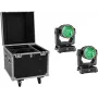 EUROLITE Set 2x LED IP TMH-W285 Hypno Moving-Head Wash IP65 + Flightcase with Wheels