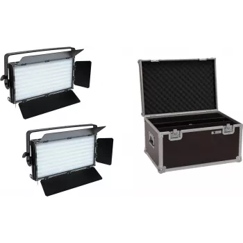 EUROLITE Set 2x LED PLL-480 CW/WW Panel + Case 20000676