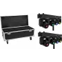 EUROLITE Set 2x LED TMH Bar S120 Moving-Head Spots + Flightcase with Rollers