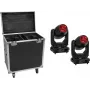 EUROLITE Set 2x LED TMH-S400 CMY Moving Head Beam/Spot/Wash + Case with Wheels