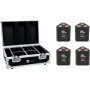 EUROLITE Set 4x AKKU TL-3 QCL RGB+UV Trusslight + Case with Charging Function 20000854