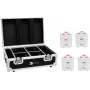 EUROLITE Set 4x AKKU TL-3 TCL White + Charging Case 20000650