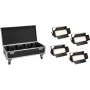 EUROLITE Set 4x LED PLL-576 CW/WW Panel + Case with Wheels DMX 576 LEDs 3000-6000K
