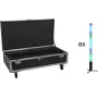 EUROLITE Set 8x AKKU IP Pixel Tube 360° PRO CRMX + Flightcase Wheels Charging