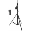 EUROLITE STT-400/85 Crank Stand Set with STV3529 Long Adapter, TÜV/GS Certified, Black 20000328