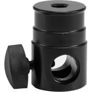 EUROLITE TV Spigot Adapter 16 mm with M10 Thread – Robust Steel Adapter up to 15 kg