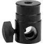 EUROLITE TV Spigot Adapter 16 mm with M10 Thread – Robust Steel Adapter up to 15 kg