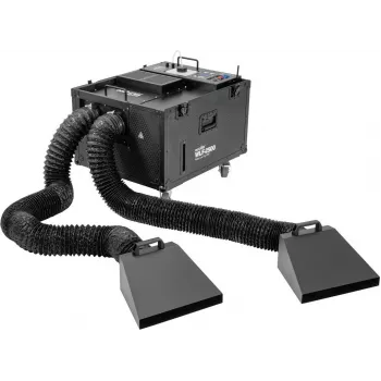 EUROLITE WLF-2500 Water Low Fog PRO 2500W Low-Lying Fog Machine with 10L Water Tank and 5L Fluid Tank, DMX512, Timer, Wired Remote 51702062