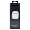 EVELATUS Apple AirPods Case EAC05 White - Silicone Protective Cover with Carabiner