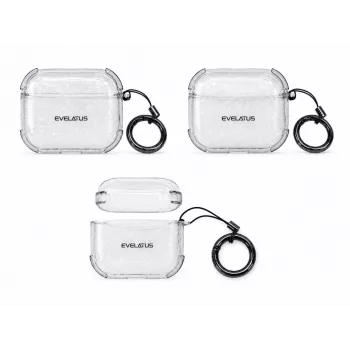 Evelatus Apple AirPods Pro TPU Protective Case Shine Transparent