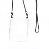 Evelatus Apple iPhone 11 Pro Max Silicone Transparent with Necklace TPU Strap Space Gray