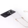 Evelatus Apple iPhone 11 Pro Silicone Transparent Case with Necklace TPU Strap Gold