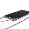 Evelatus Apple iPhone 11 Pro Silicone Transparent with Necklace TPU Strap Silver