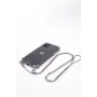 Evelatus Apple iPhone 11 Pro Silicone Transparent with Necklace TPU Strap Silver